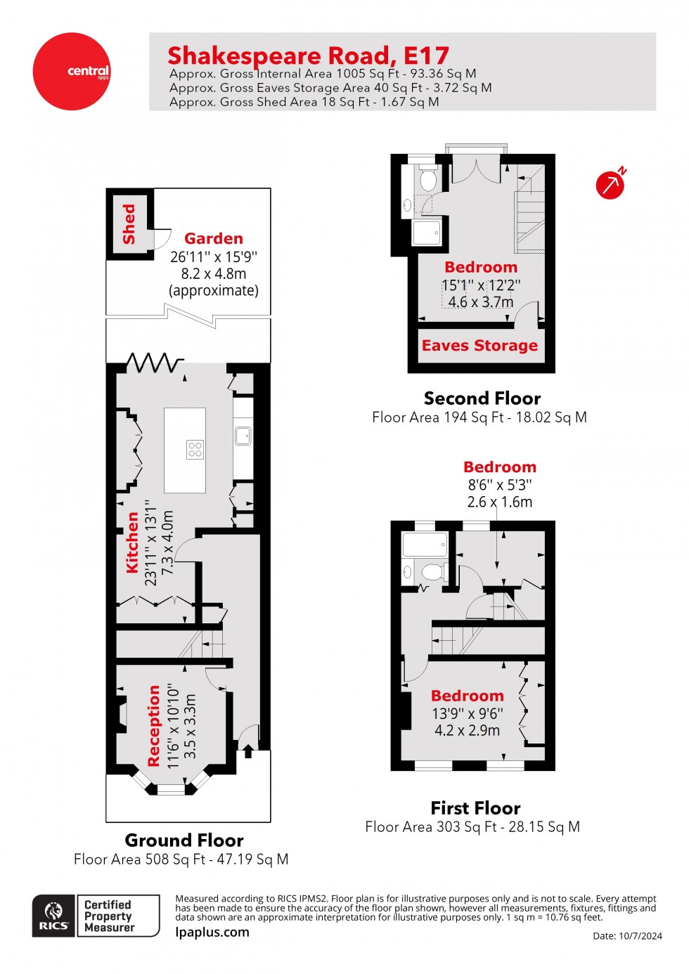 Floorplan for Walthamstow, London