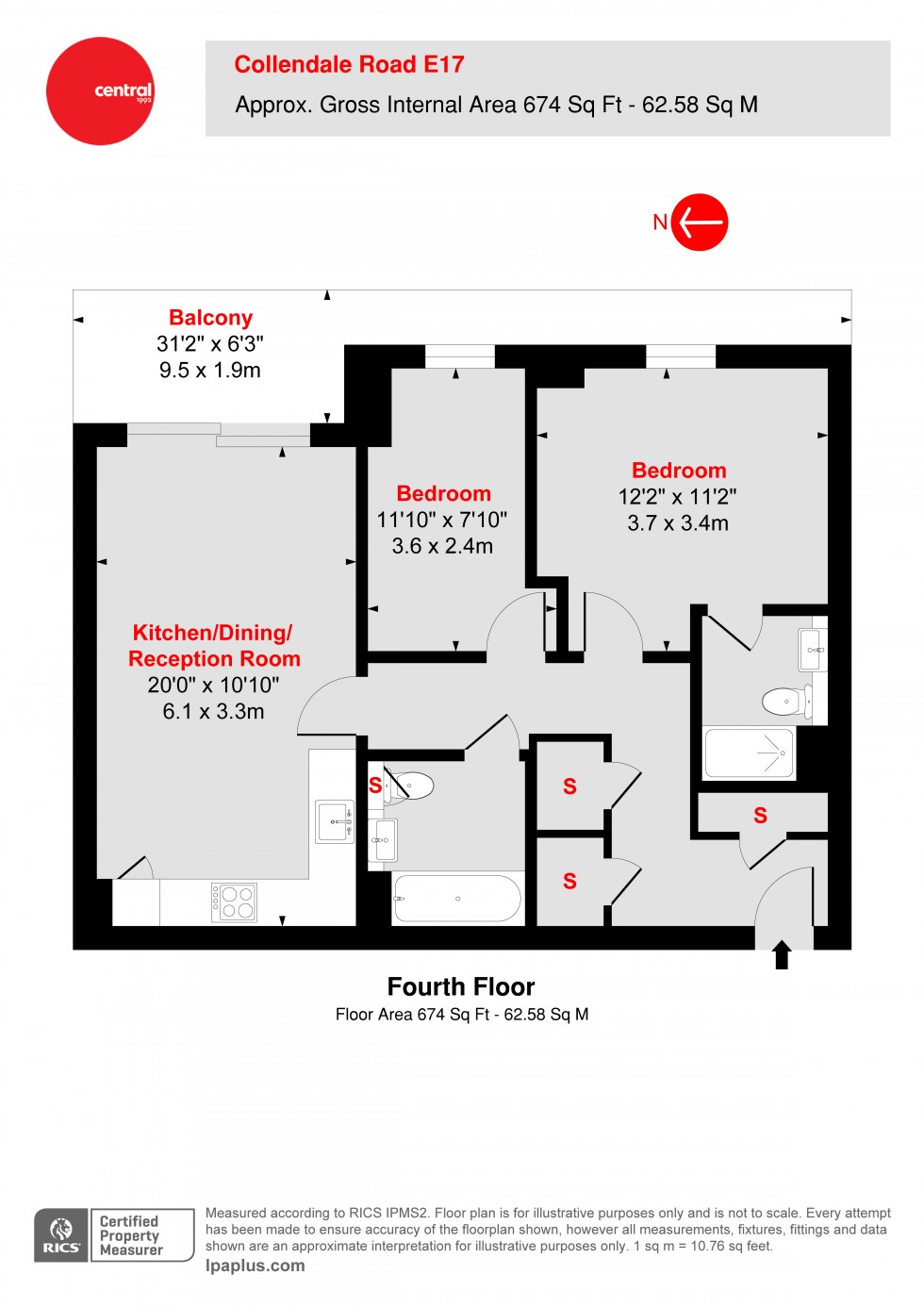 Floorplan for Walthamstow, London