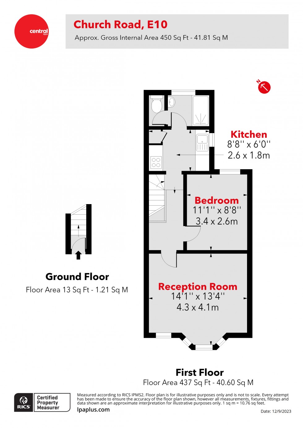 Floorplan for Leyton, London