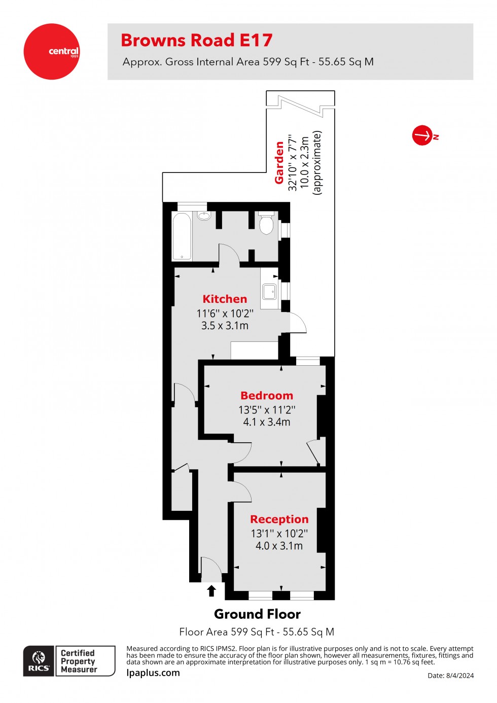 Floorplan for Walthamstow, London