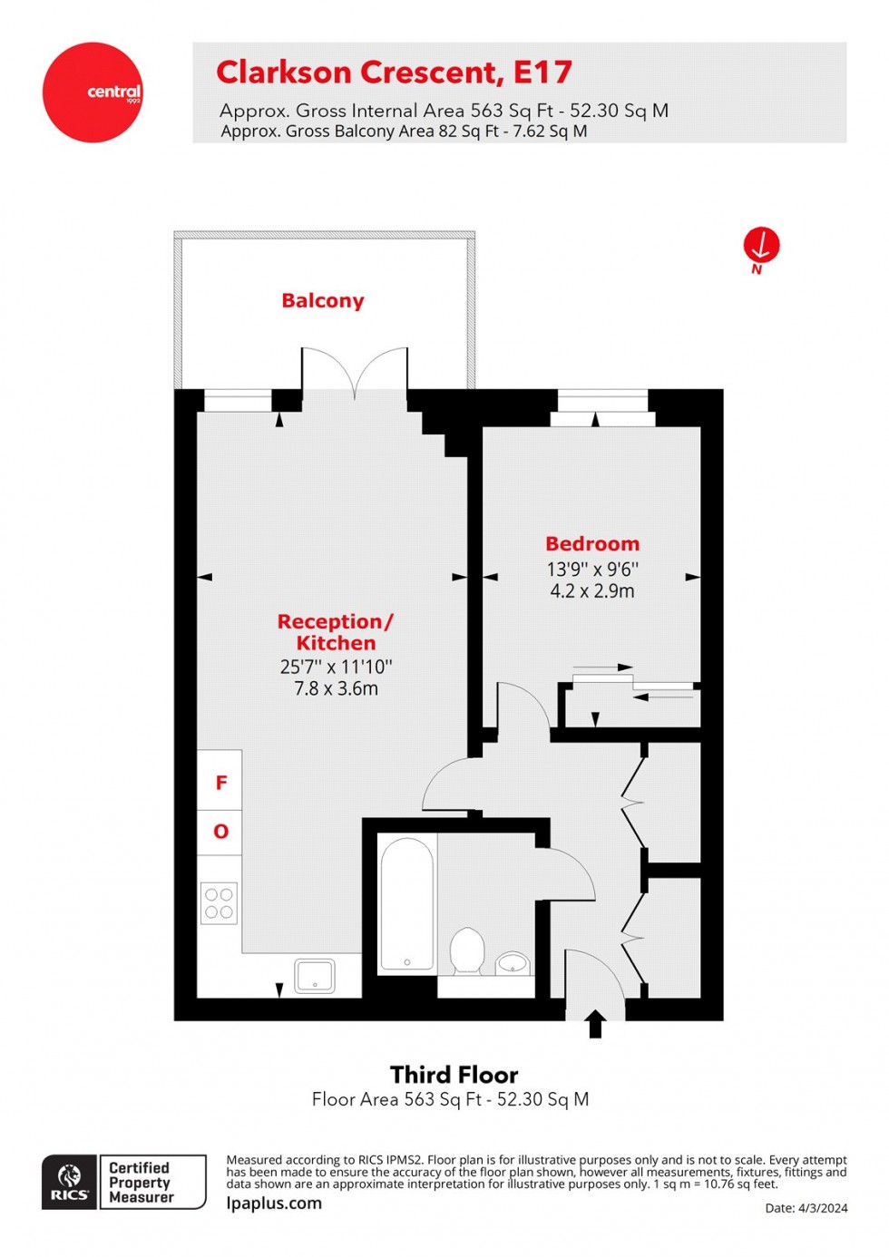 Floorplan for Walthamstow, London