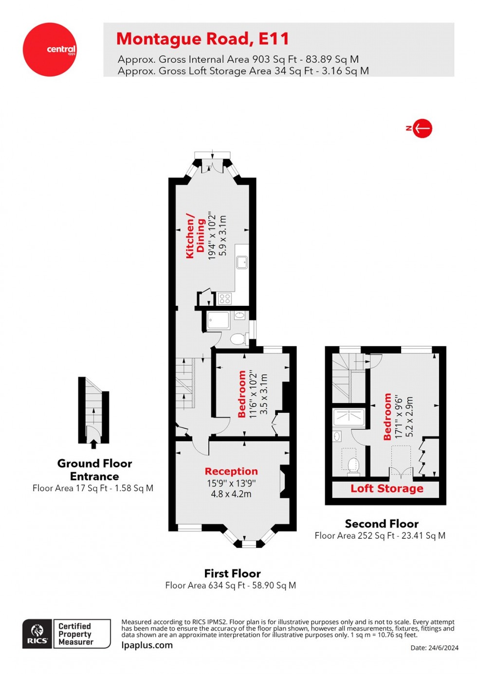 Floorplan for Leytonstone, London