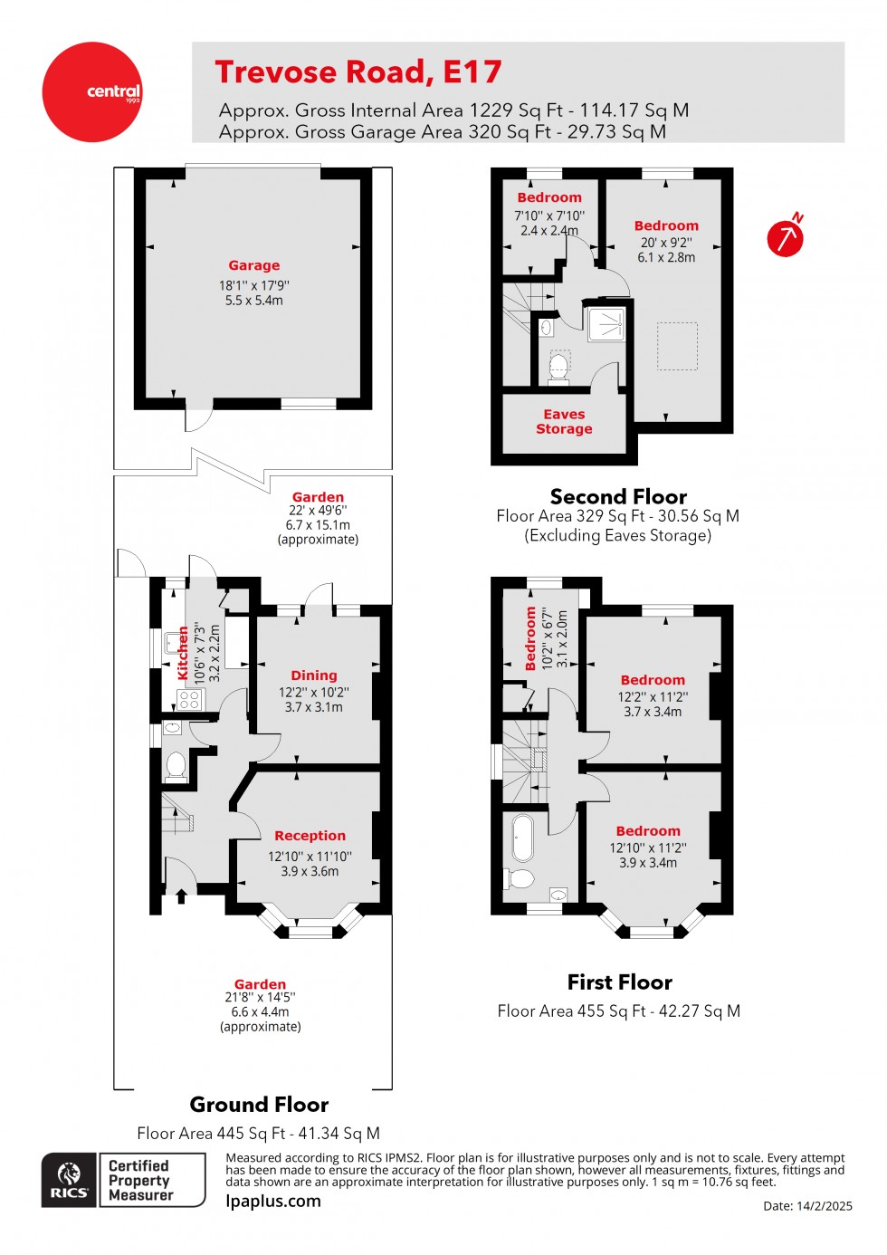 Floorplan for Walthamstow, London