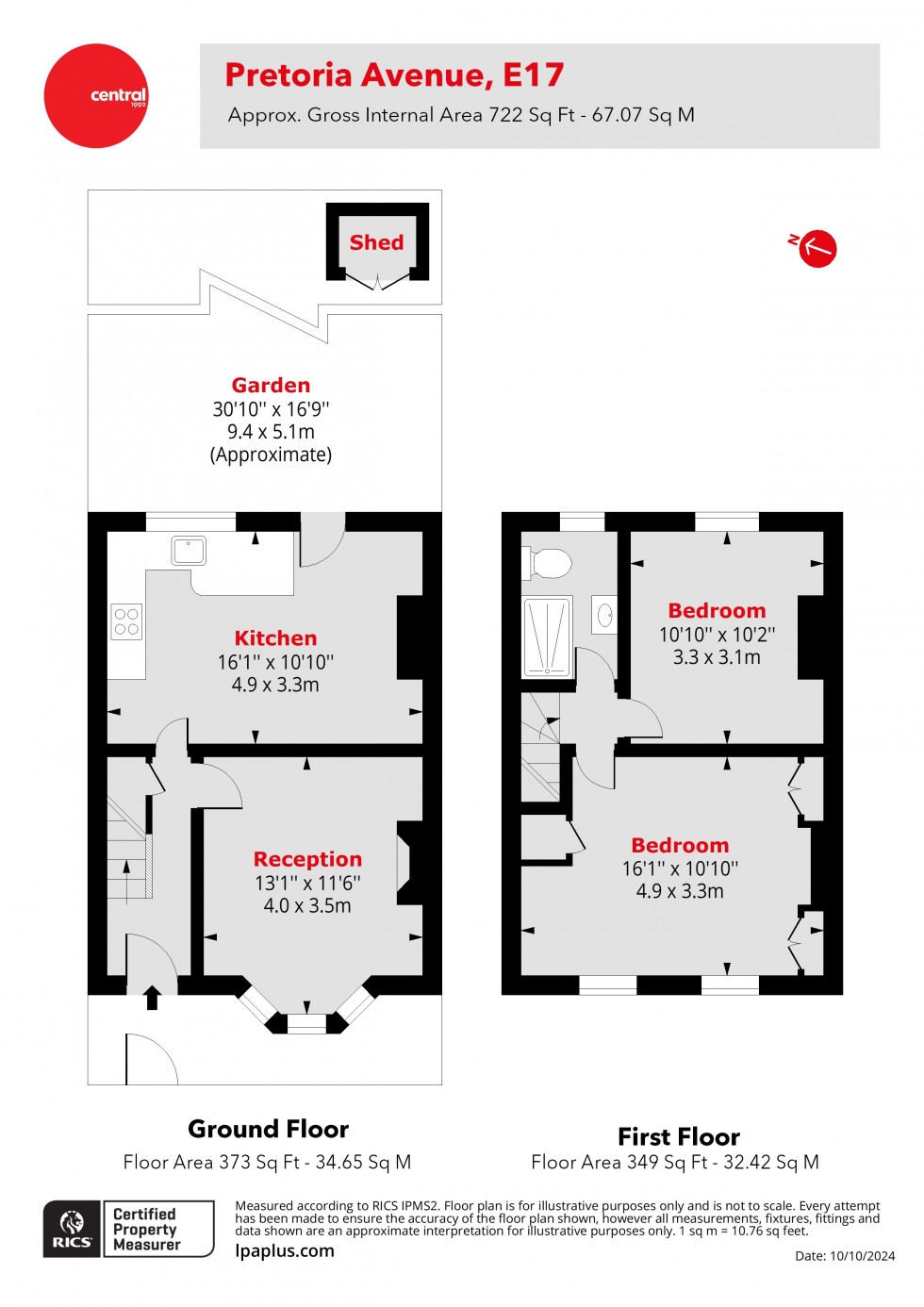 Floorplan for Walthamstow, London