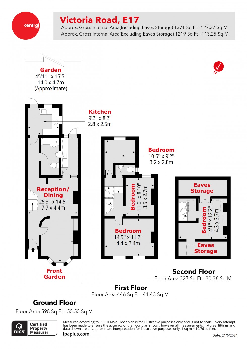 Floorplan for Walthamstow, London