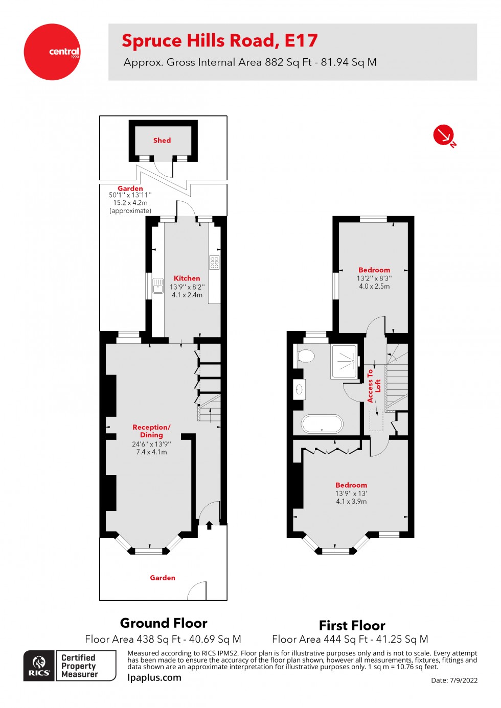 Floorplan for Walthamstow, London