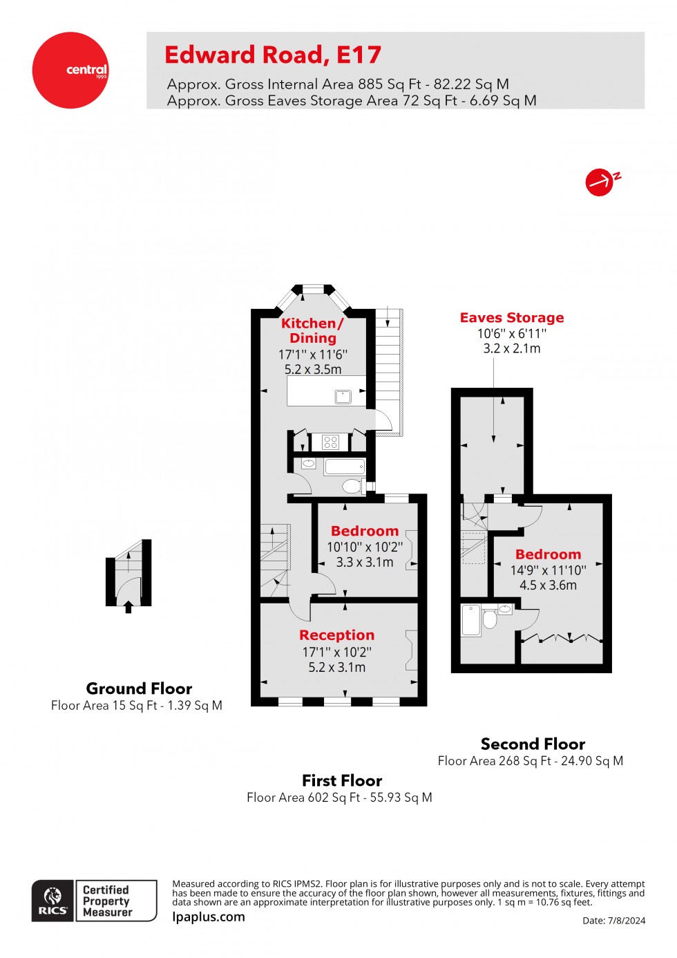 Floorplan for Walthamstow, London