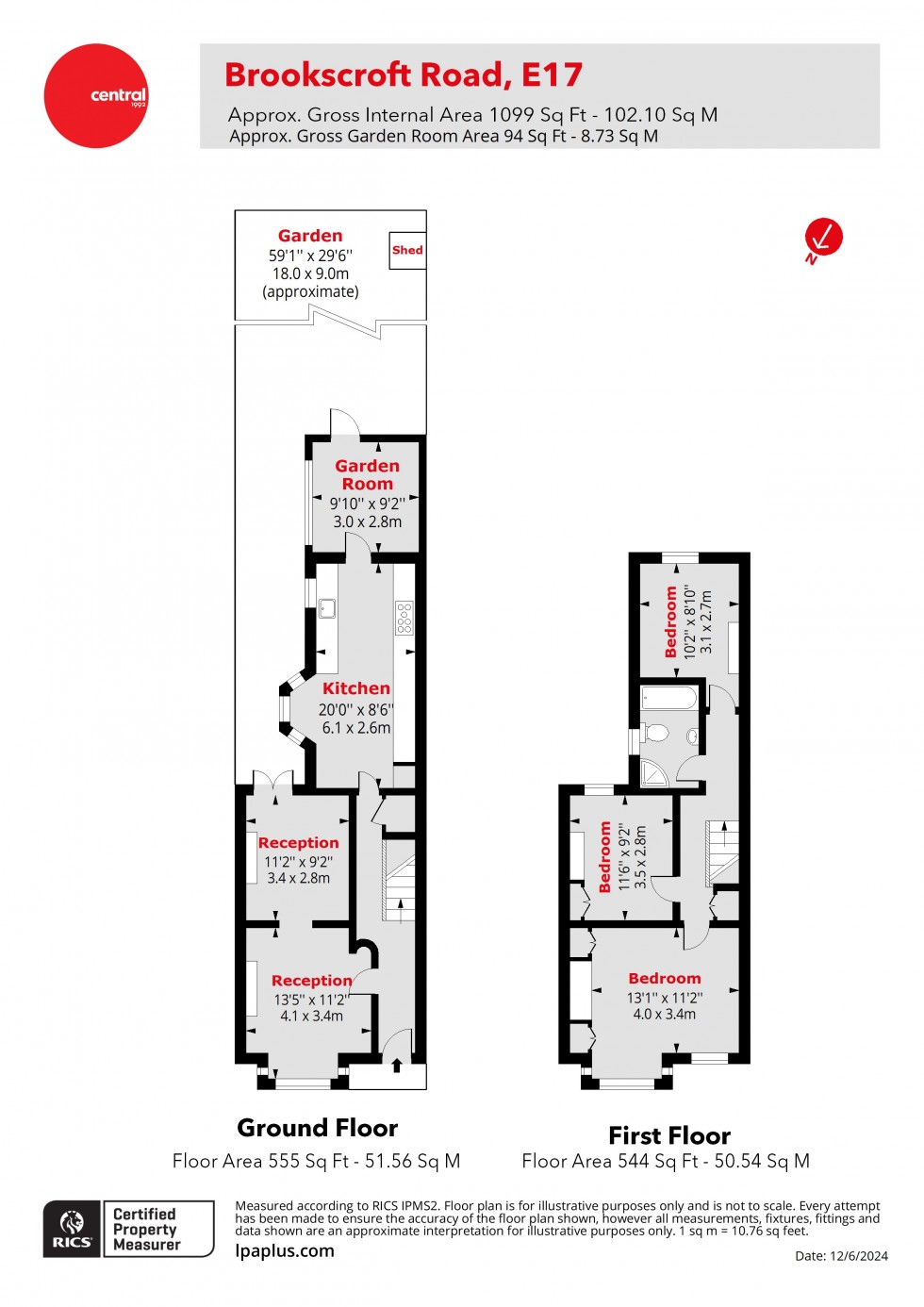 Floorplan for Walthamstow, London