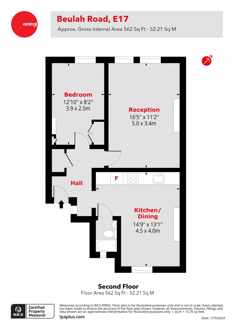 Floorplan for Walthamstow, London