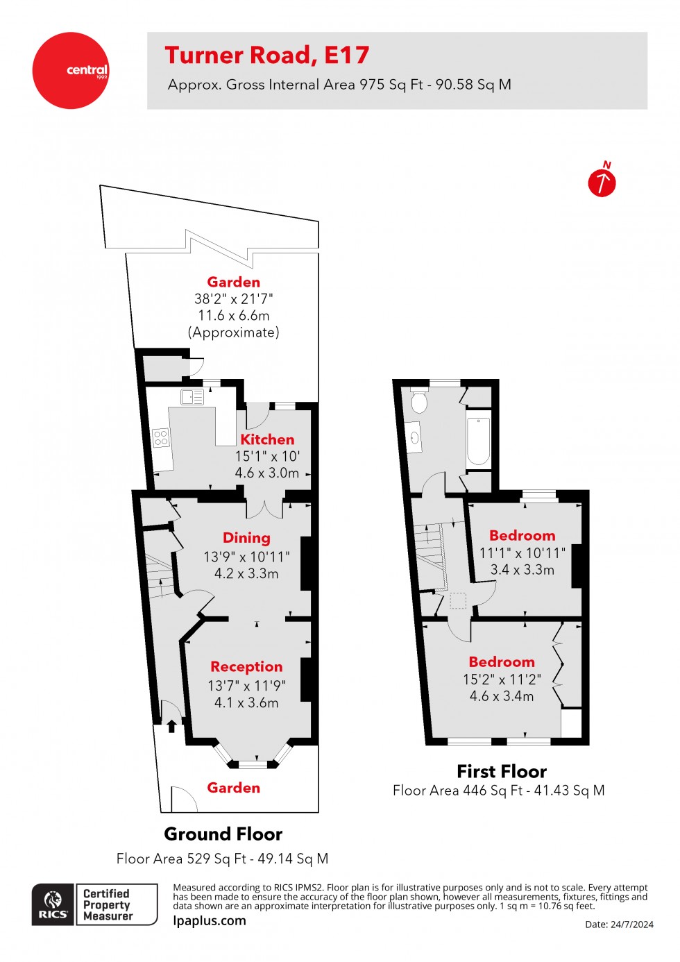 Floorplan for Walthamstow, London