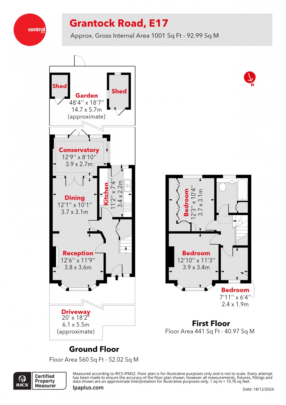 Floorplan for Walthamstow, London