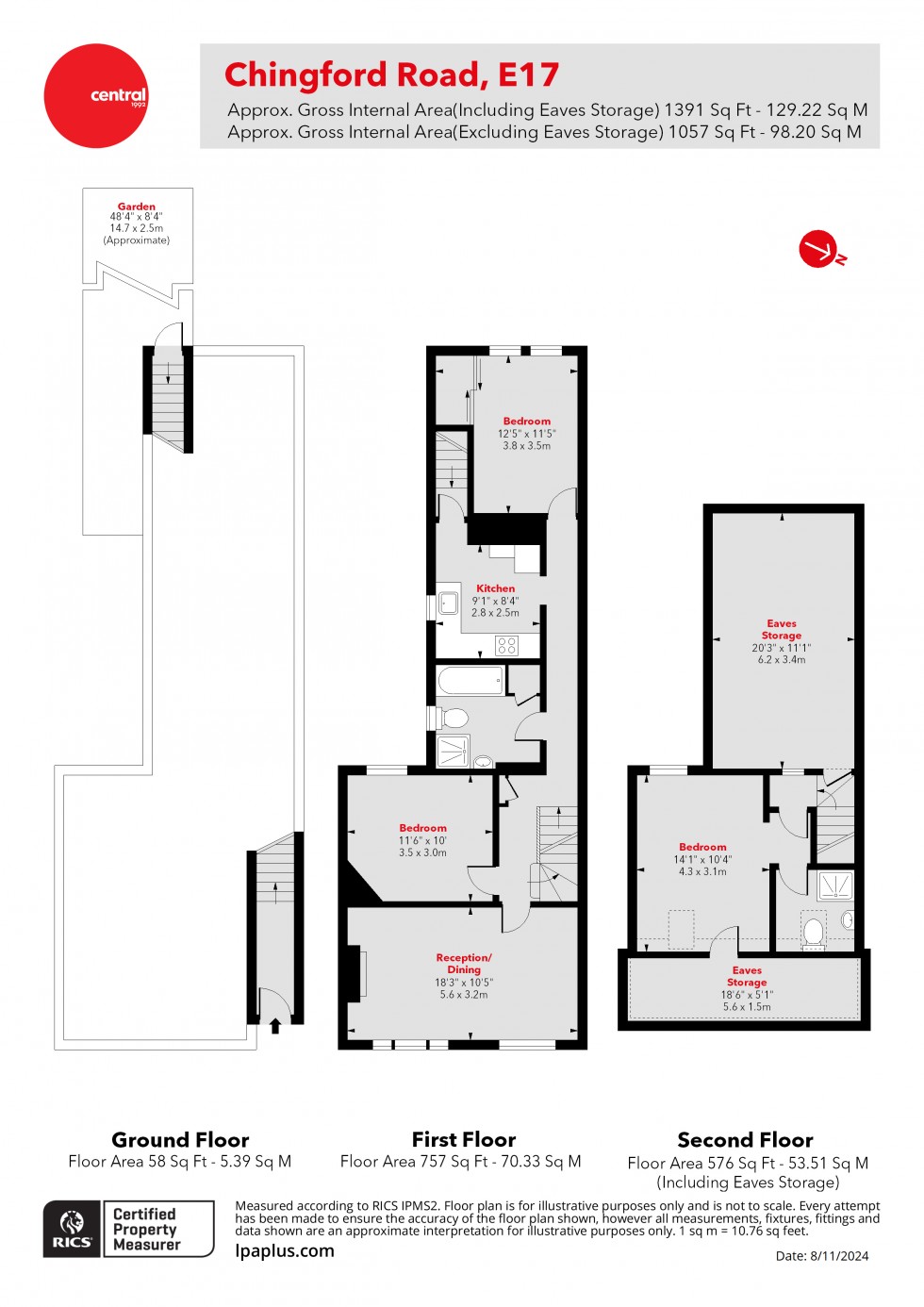 Floorplan for Walthamstow, London