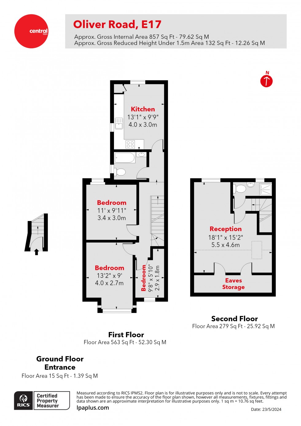 Floorplan for Walthamstow, London