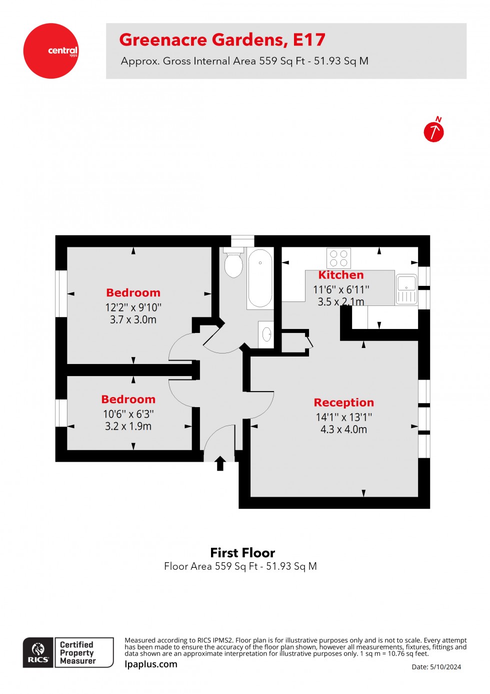 Floorplan for Walthamstow, London