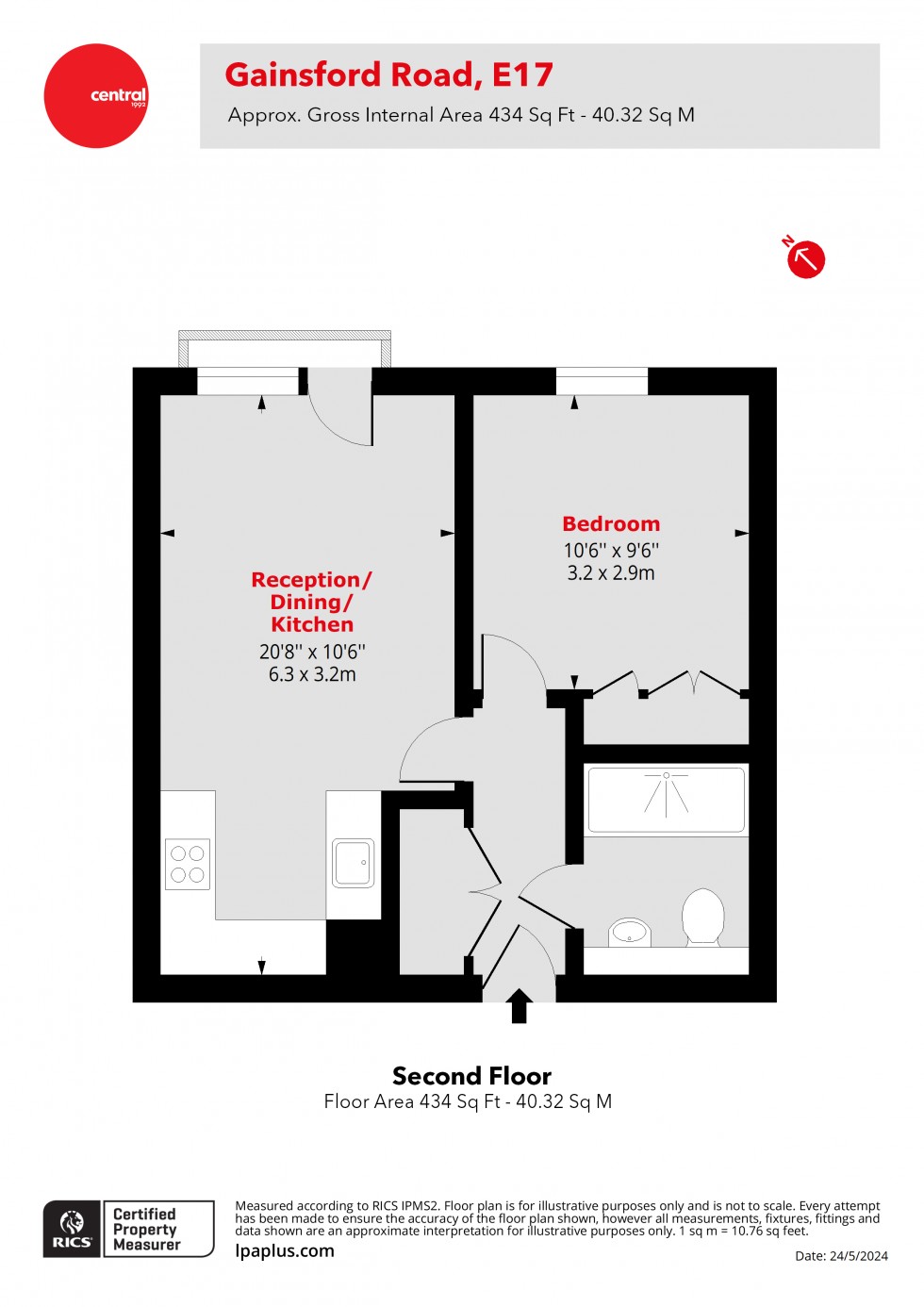 Floorplan for Walthamstow, London