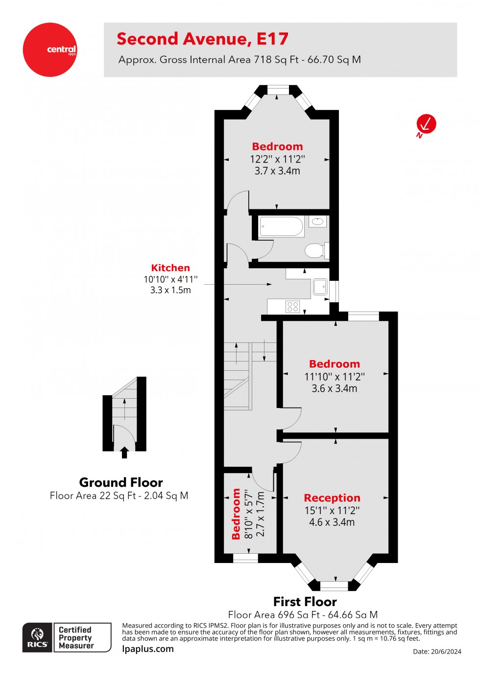 Floorplan for Walthamstow, London