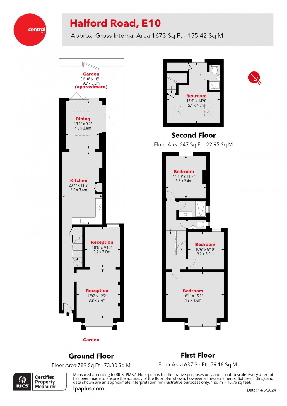 Floorplan for Leyton, London