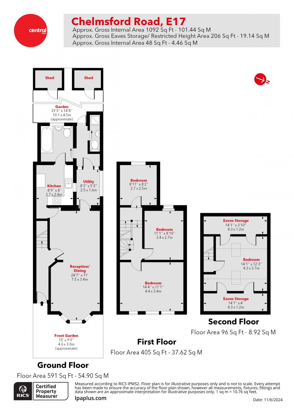 Floorplan for Walthamstow, London