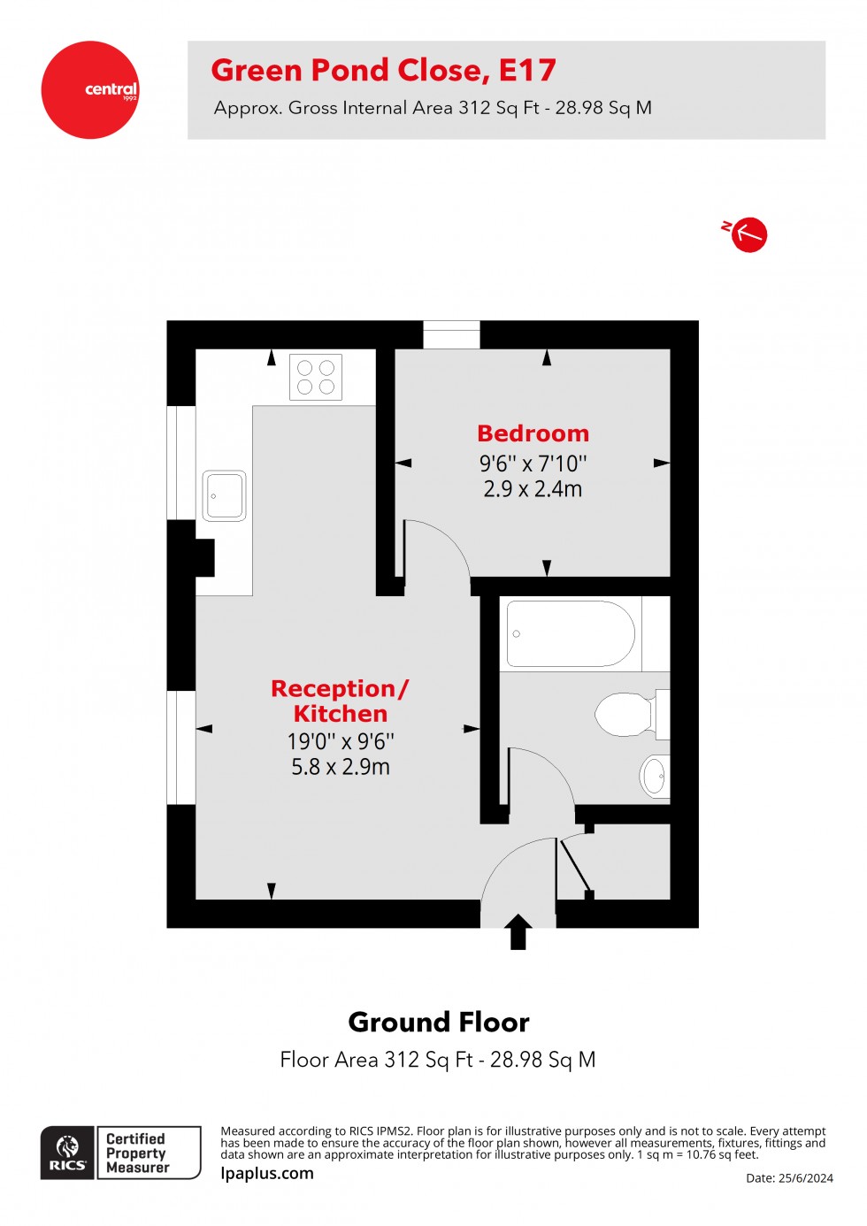 Floorplan for Walthamstow, London