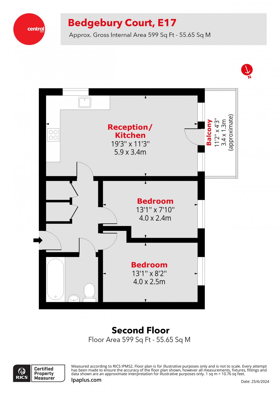 Floorplan for Walthamstow, London