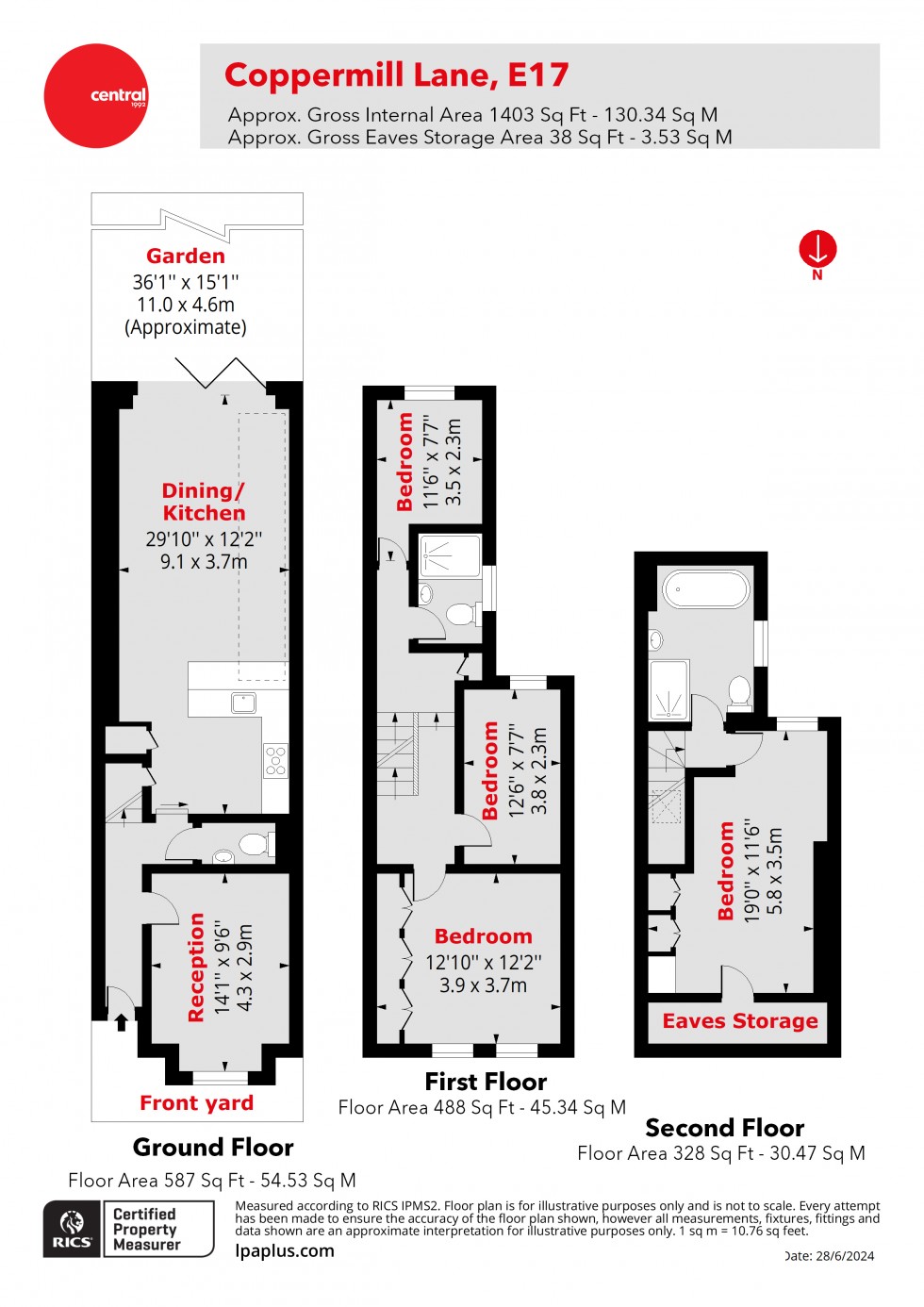 Floorplan for Walthamstow, London