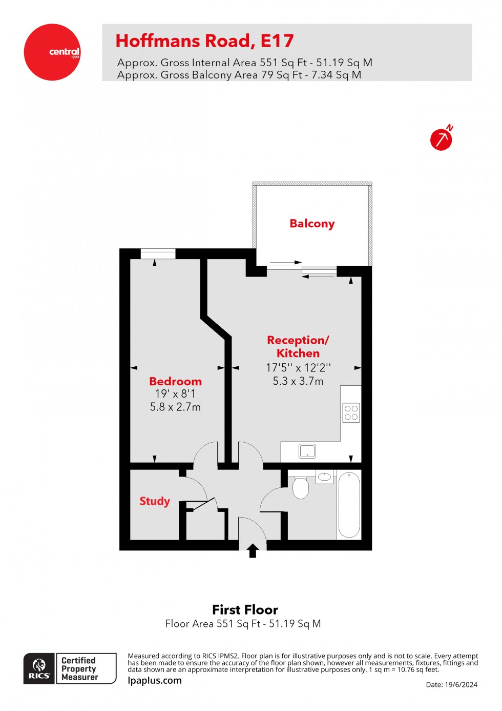 Floorplan for Walthamstow, London