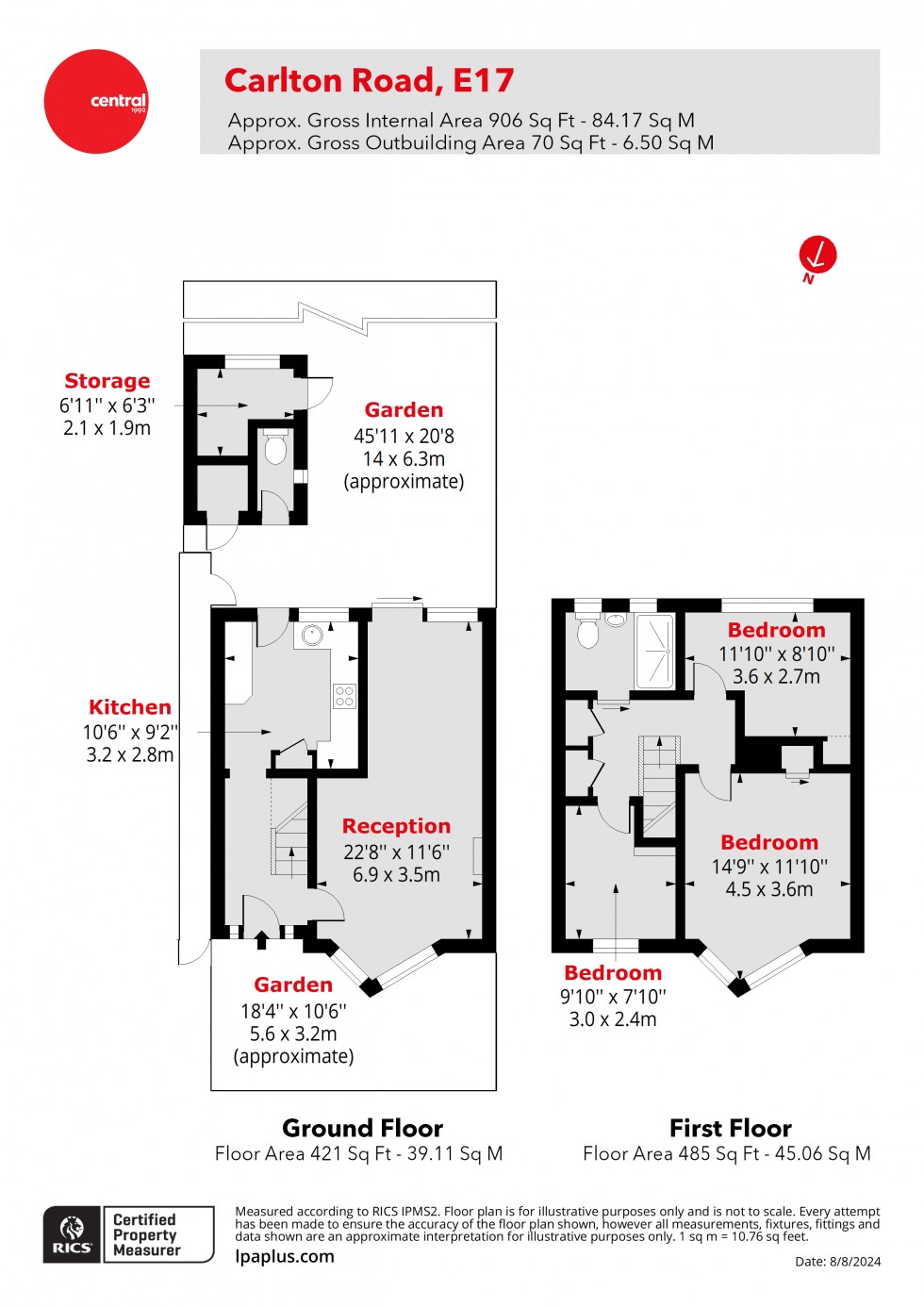 Floorplan for Walthamstow, London