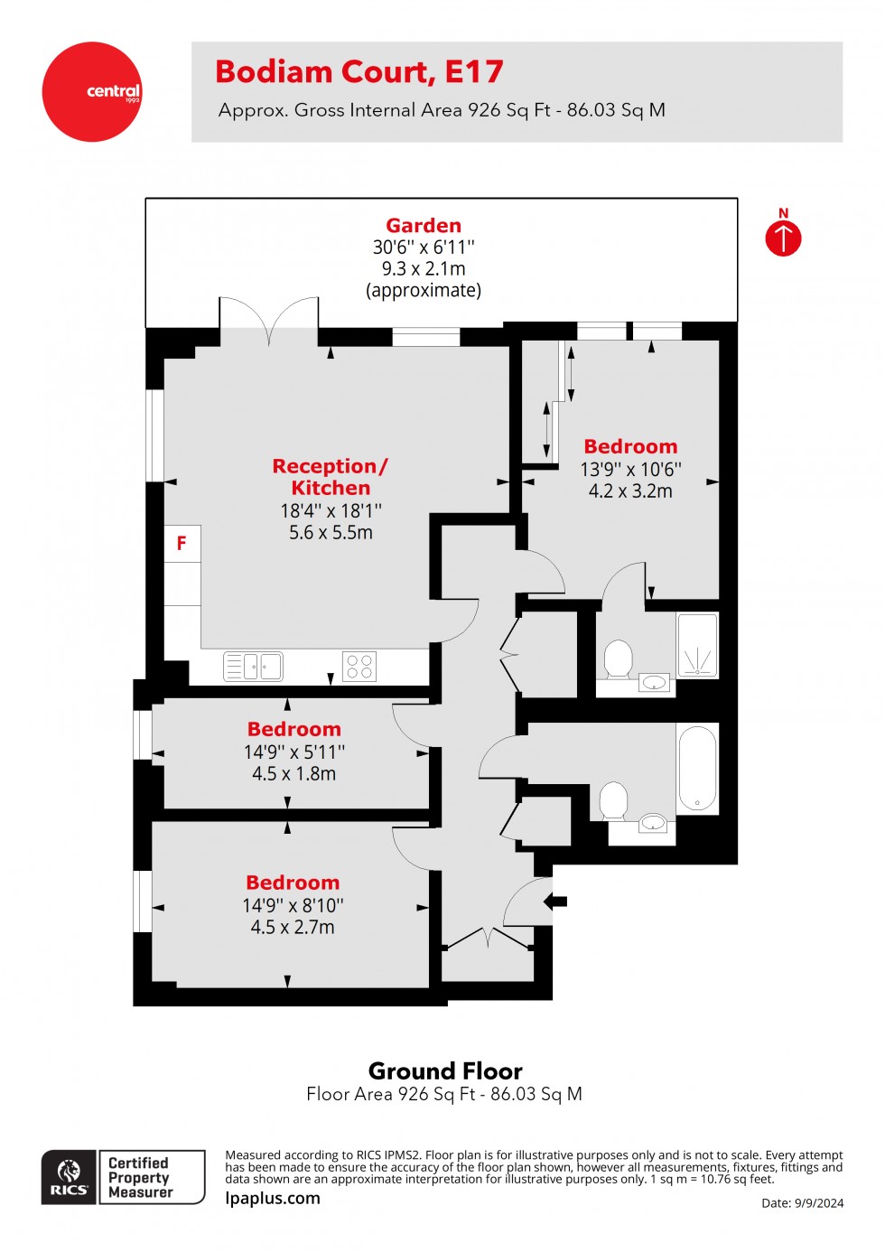 Floorplan for Walthamstow, London