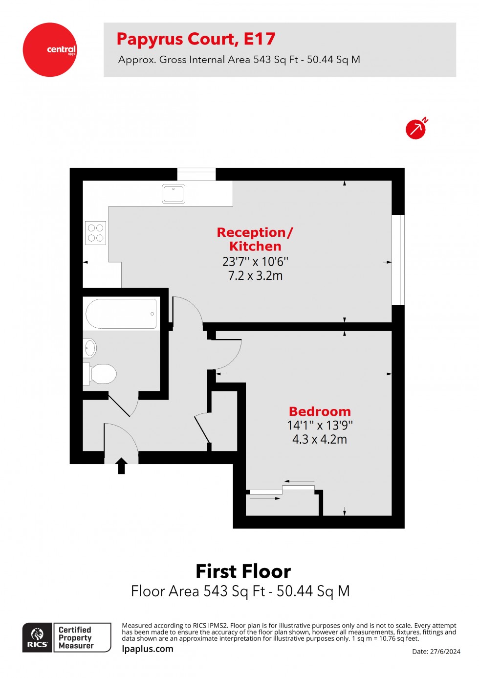 Floorplan for Walthamstow, London