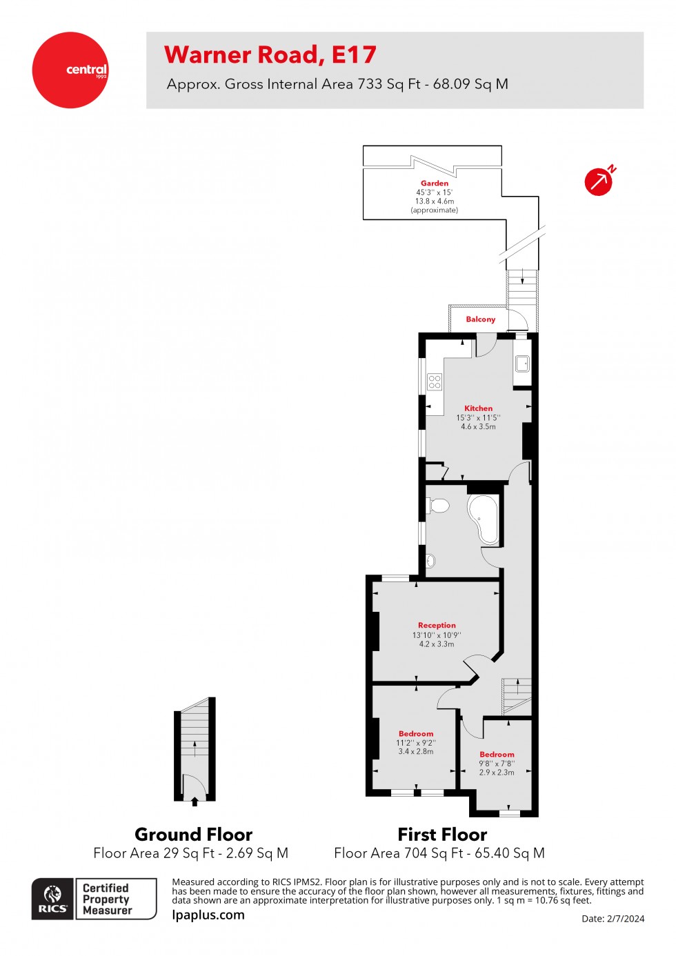 Floorplan for Walthamstow, London