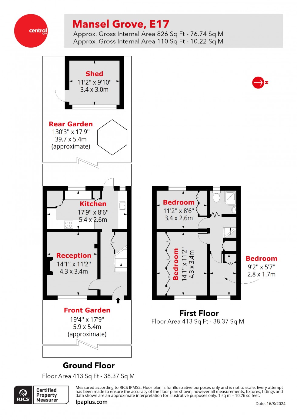 Floorplan for Walthamstow, London