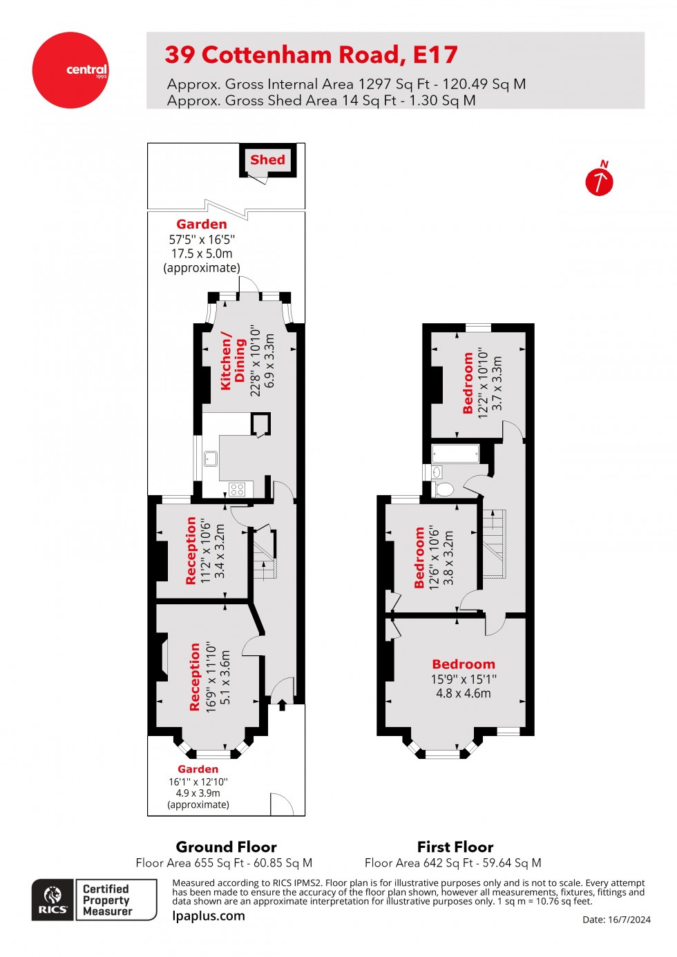 Floorplan for Walthamstow, London