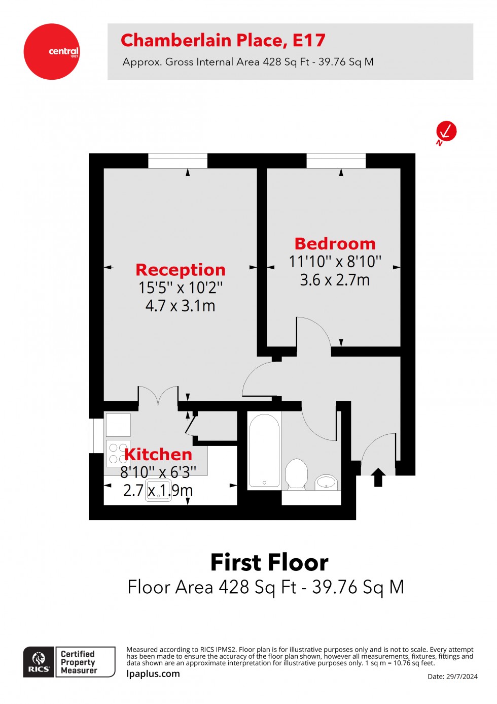 Floorplan for Walthamstow, London