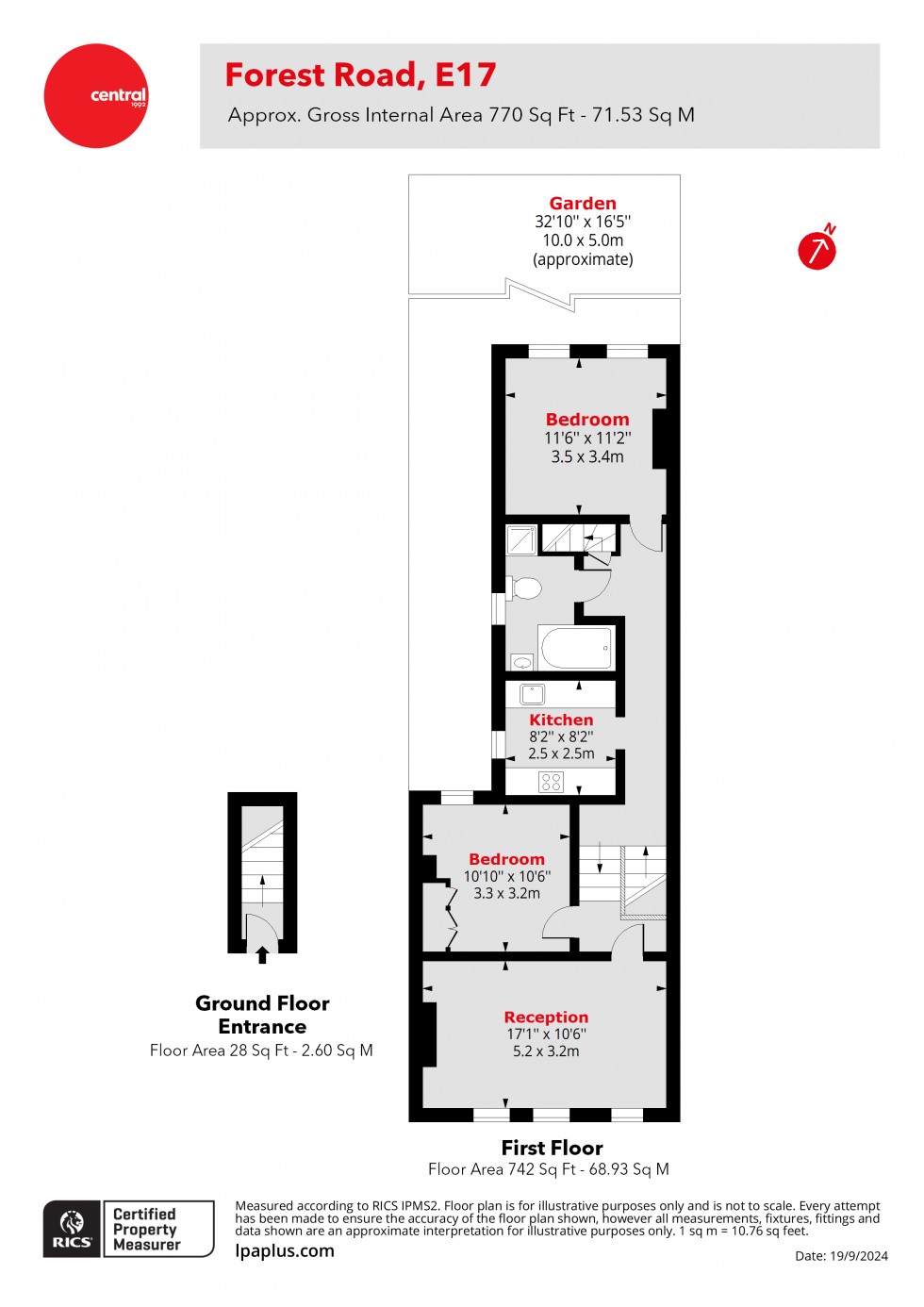 Floorplan for Walthamstow, London