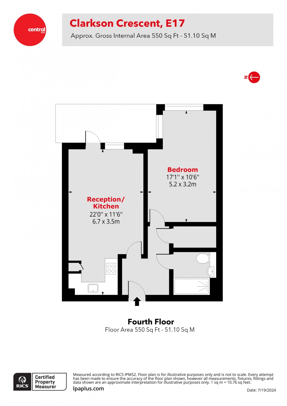 Floorplan for Walthamstow, London