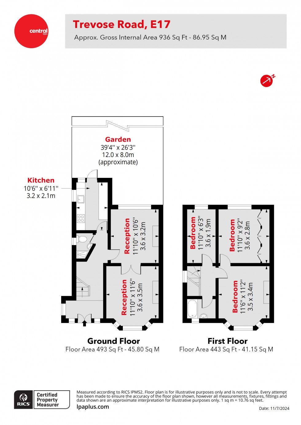 Floorplan for Walthamstow, London