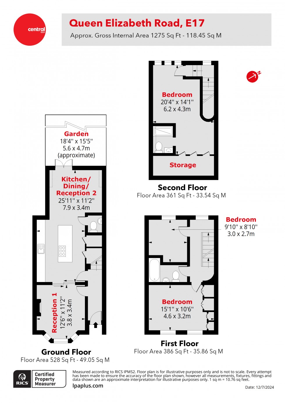 Floorplan for Walthamstow, London