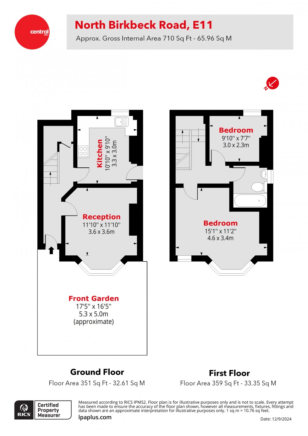 Floorplan for Leytonstone, London