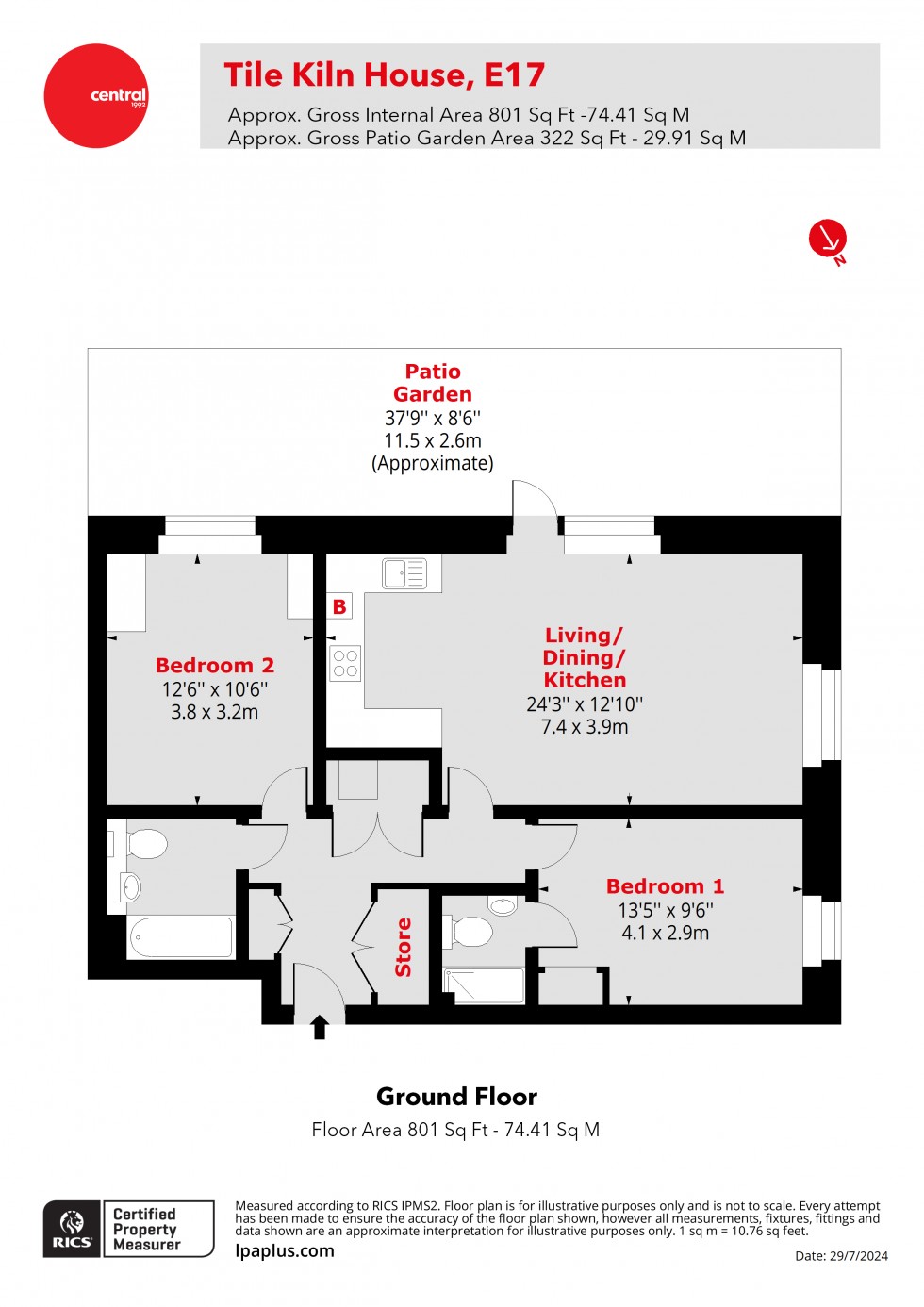 Floorplan for Walthamstow, London