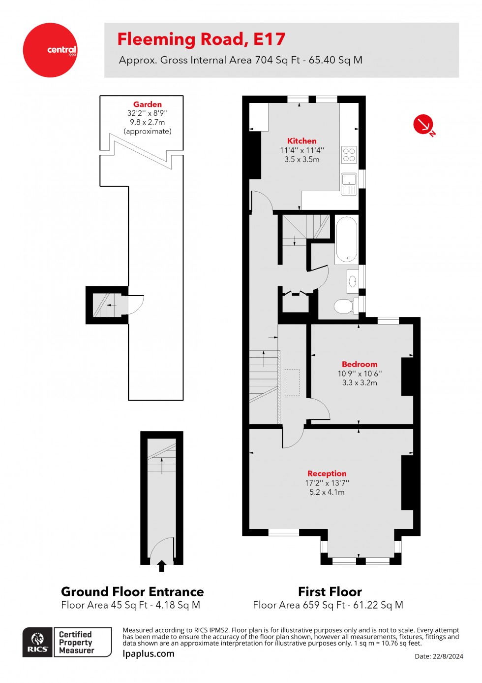 Floorplan for Walthamstow, London