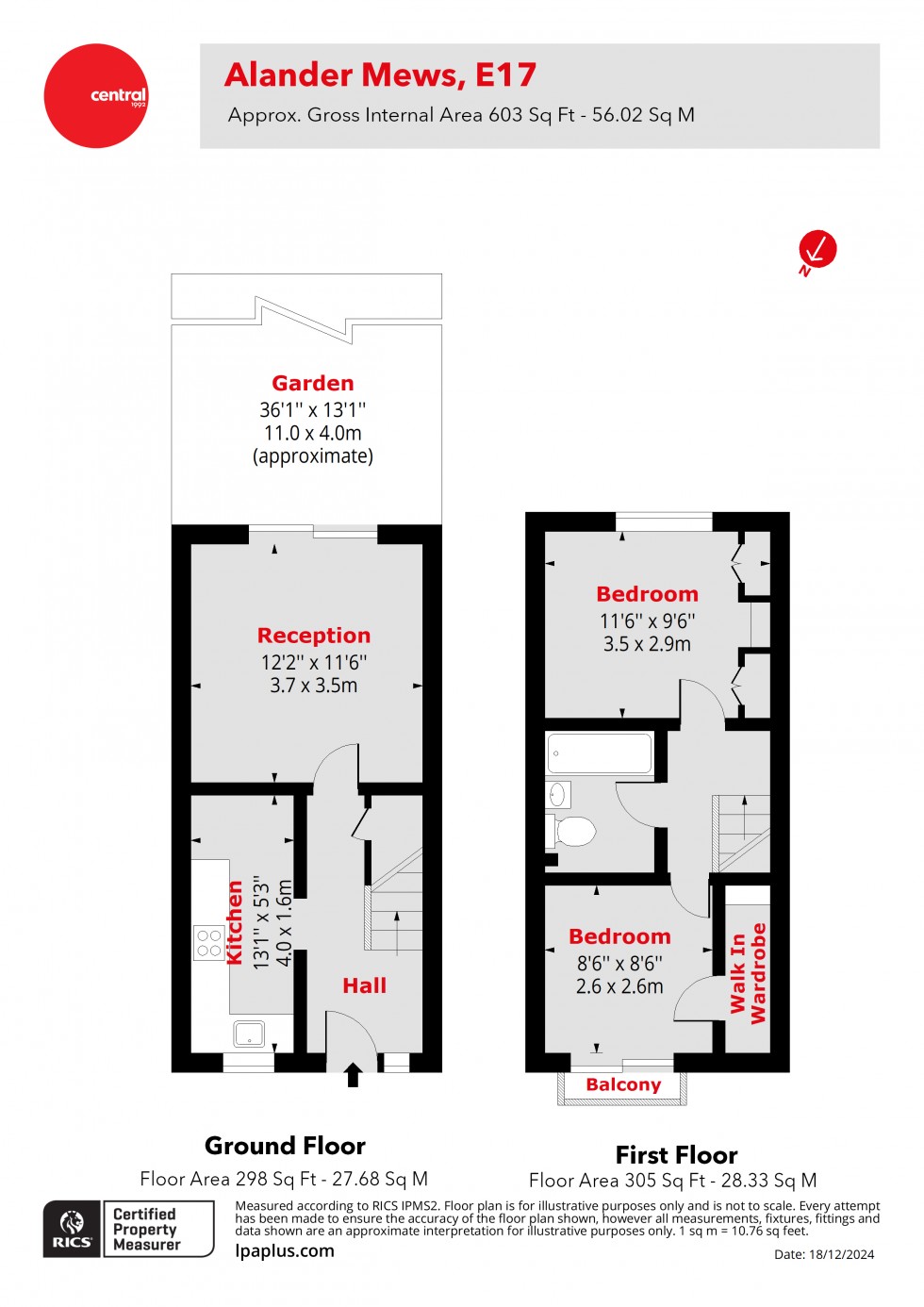 Floorplan for Walthamstow, London