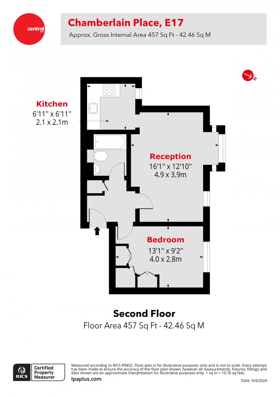 Floorplan for Walthamstow, London