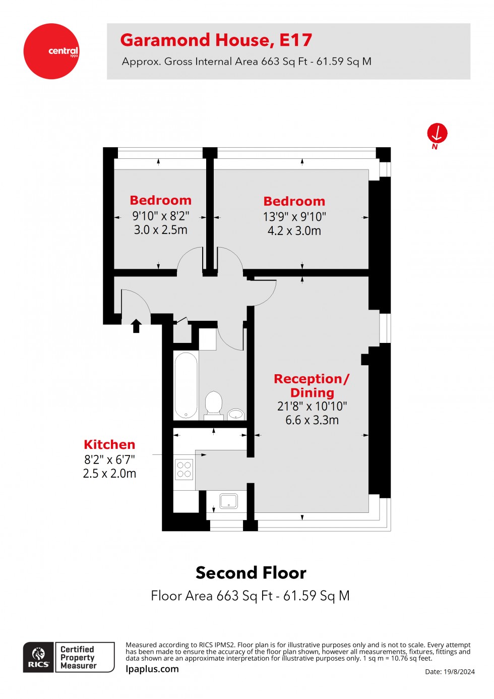 Floorplan for Walthamstow, London