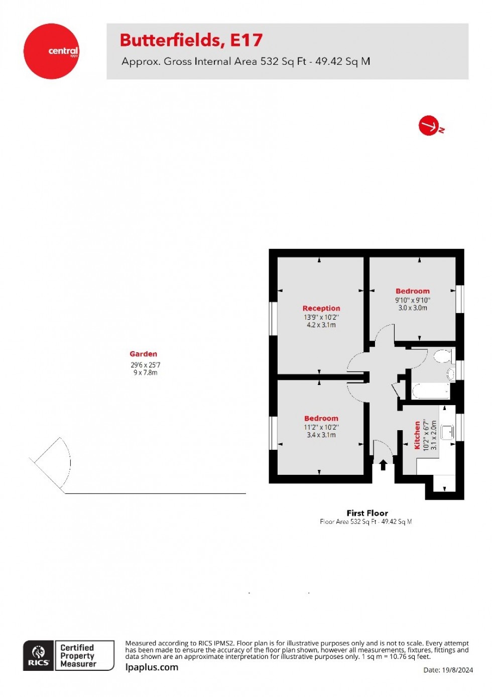 Floorplan for Walthamstow, London