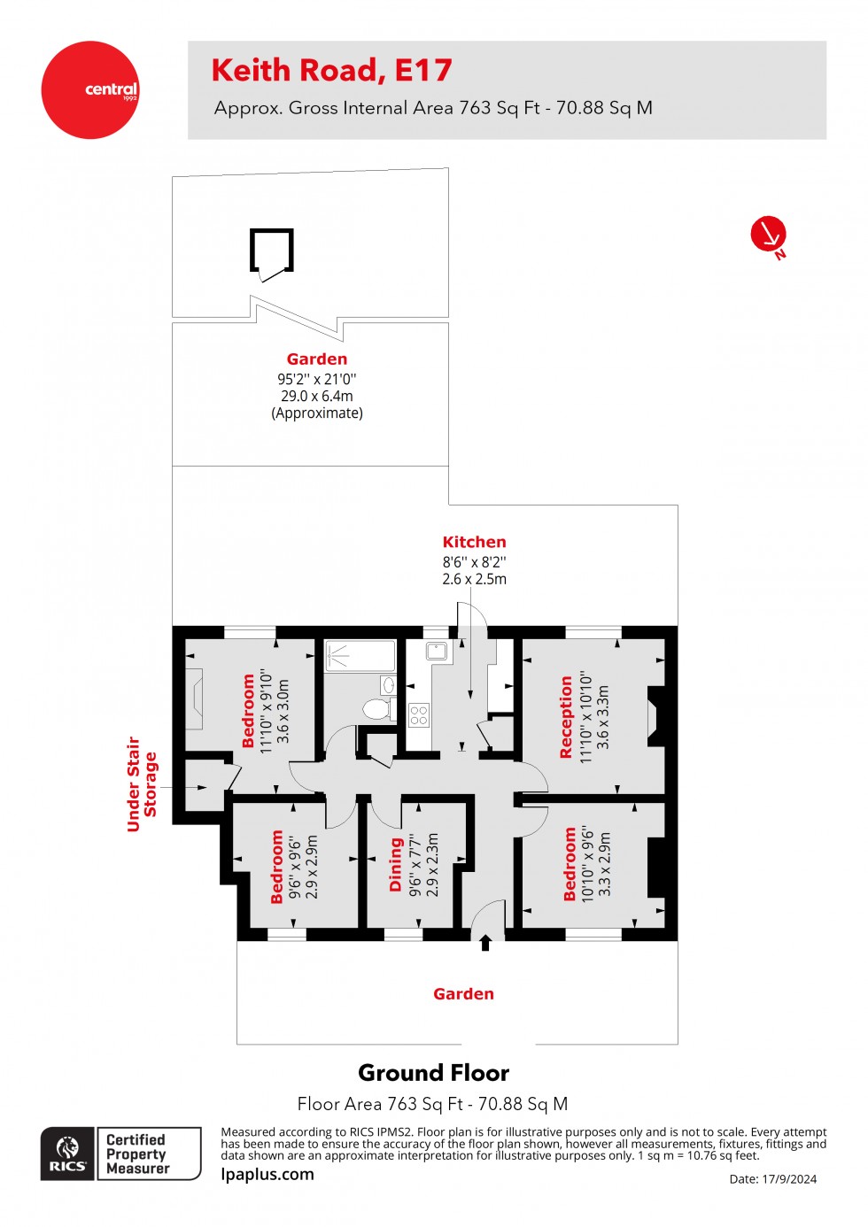 Floorplan for Walthamstow, London