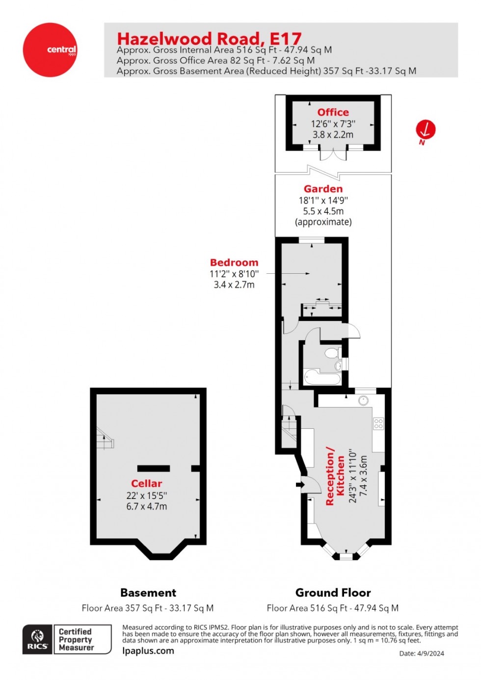 Floorplan for Walthamstow, London