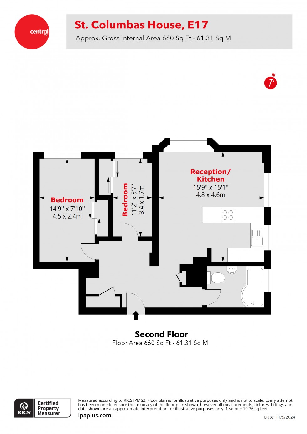 Floorplan for Walthamstow, London