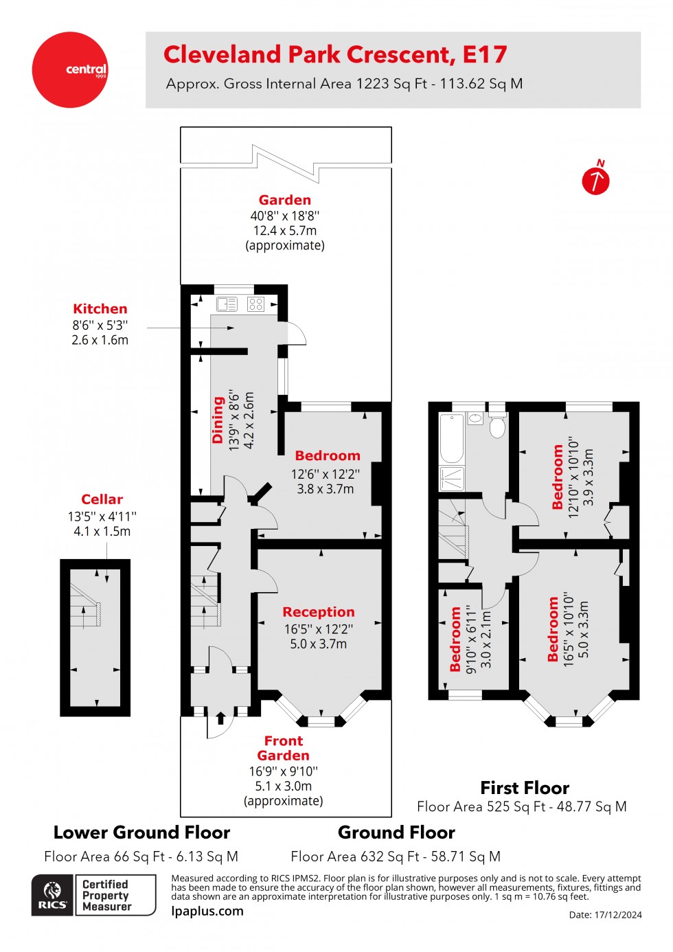 Floorplan for Walthamstow, London