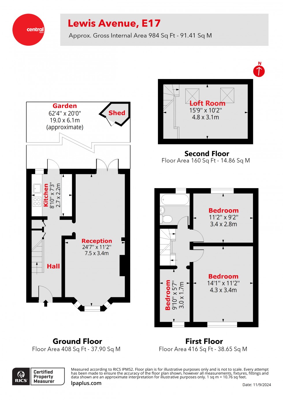 Floorplan for Walthamstow, London