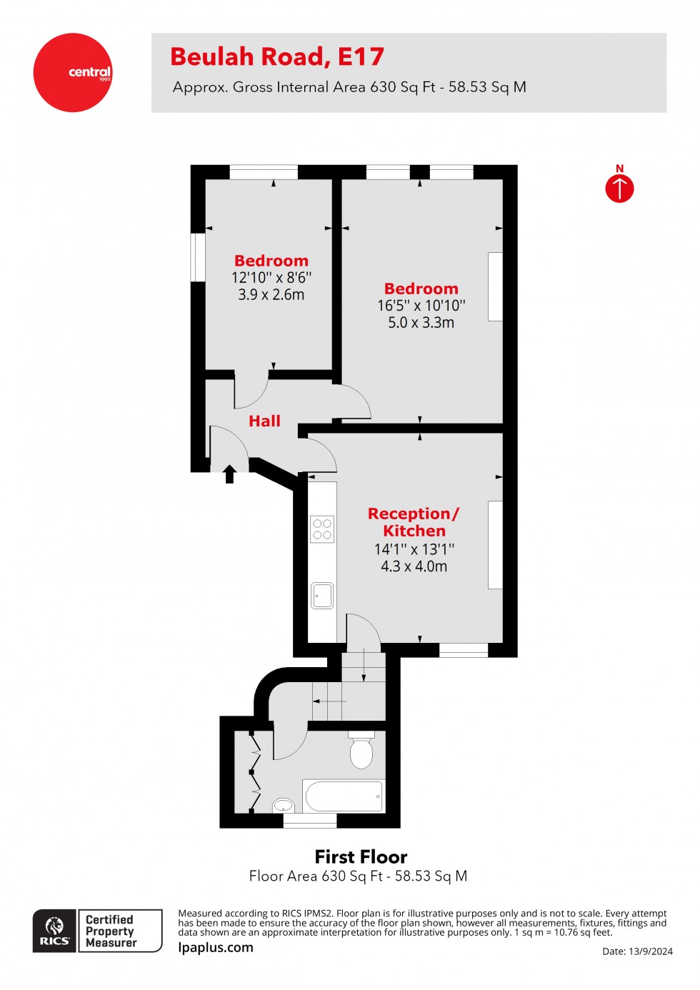 Floorplan for Walthamstow, London